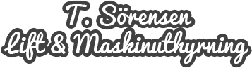 T. Sörensen Lift- & Maskinuthyrning