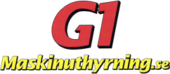 G1 Maskinuthyrning